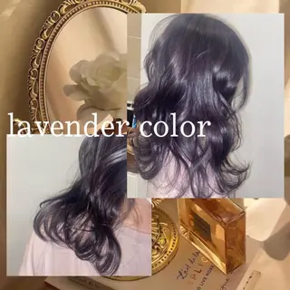 セミロング カラー パーマ ヘアアレンジ eN°byyoureshair所属・🎀トップスタイリ スト湯川響🎀のヘアスタイル