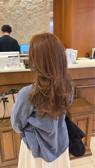 カラー 地毛風ストレート/ 髪質改善/セキネのヘアスタイル