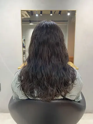 ロング パーマ 【arc】Ruri コテ巻き風パーマのヘアスタイル