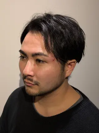 ミディアム 松井 俊樹のヘアスタイル