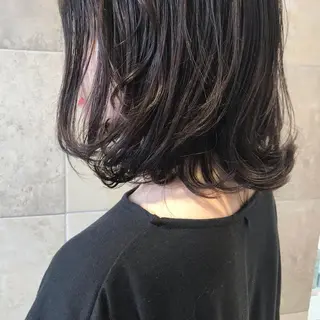 ミディアム カラー 田中 あかねのヘアスタイル