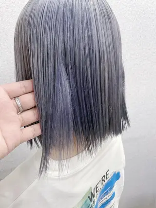 ミディアム カラー ケアブリーチ /髪質 改善/古橋圭史郎のヘアスタイル