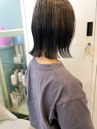 カラー ショート 暗髪艶カラー/ 髪質改善TR/maiのヘアスタイル