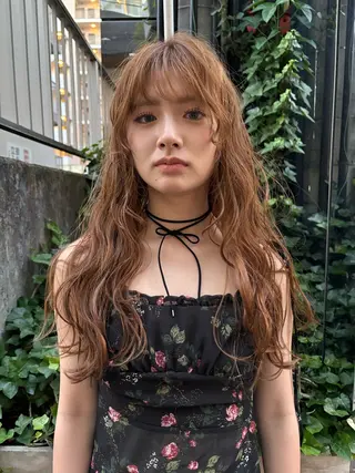 ロング カラー ヘアアレンジ tama /カットモデルのヘアスタイル