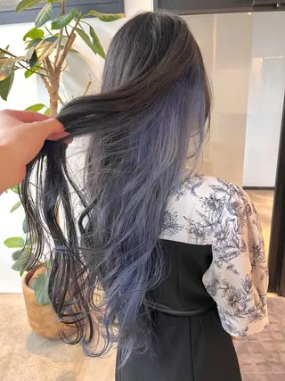 ロング ハイトーンカラ ー/小川のヘアスタイル