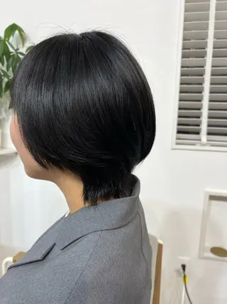 ミディアム 似合わせ／ショート 菊田のヘアスタイル