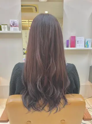 ロング カラー 福本 光のヘアスタイル