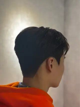 ショート パーマ メンズ 韓国メンズヘア/ ダウンパーマ/歩夢のヘアスタイル