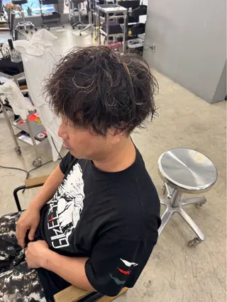 ショート カラー パーマ メンズ メンズ専門サロン wokeのヘアスタイル