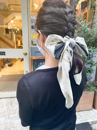 セミロング ボブ ブリーチ/miinaのヘアスタイル