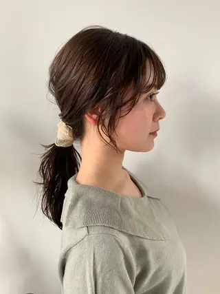 ミディアム ヘアアレンジ Noah所属・折下 はるかのヘアスタイル