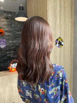 セミロング 迫 京都のヘアスタイル