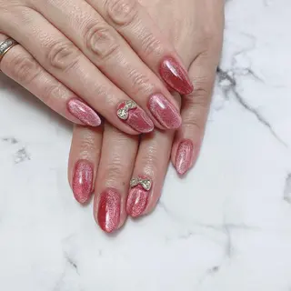 セミロング ネイル 石原 夕華のネイルデザイン