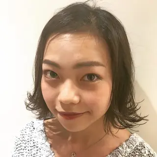 ミディアム カラー sand&rose所属・逗子、パーマスタイル ナオイカイラのヘアスタイル