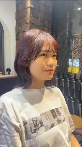 ミディアム MINX 長濱 優花 /銀座美容師のヘアスタイル