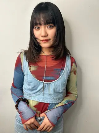 ミディアム カラー land所属・透明感カラー/レイヤ ー🌙Honokaのヘアスタイル