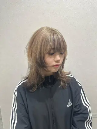 ミディアム カラー 𝐑𝐲𝐮𝐤𝐢 【店長】ALEAPのヘアスタイル