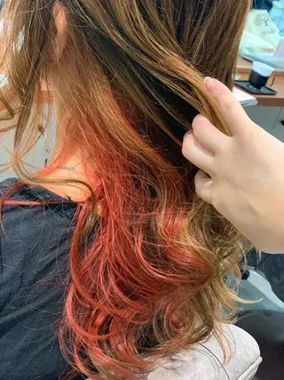 セミロング カラー ヘアアレンジ 指名支持率NO.1 スタイリストのヘアスタイル