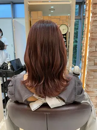 ミディアム カラー 千葉 香奈のヘアスタイル