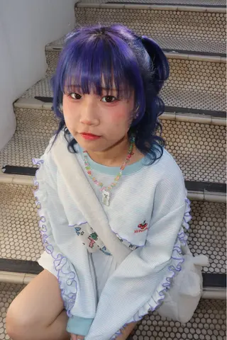 セミロング カラー @kyoniyy KYONIのヘアスタイル