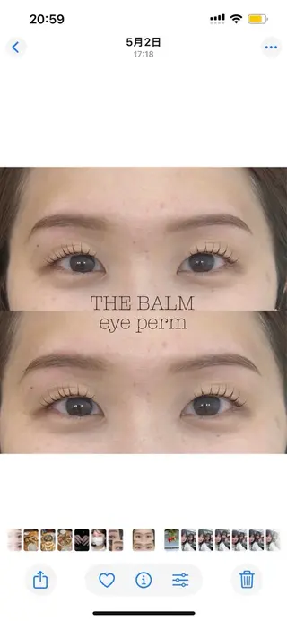 マツエク・マツパ THE BALM three♡稲村のマツエク・マツパデザイン