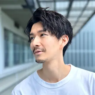 ショート パーマ メンズ メンズヘア/透明感 カラー/ayatoのヘアスタイル