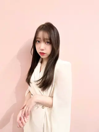 セミロング 🌙Runa つや髪 /モテ/カットのヘアスタイル