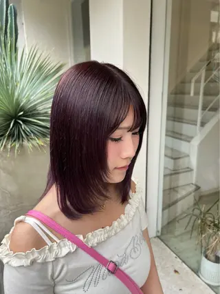 セミロング カラー TIDEHAIR Honoka🦋のヘアスタイル