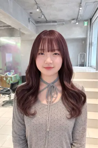 ロング カラー ハイトーン/くすみ カラー seina★のヘアスタイル