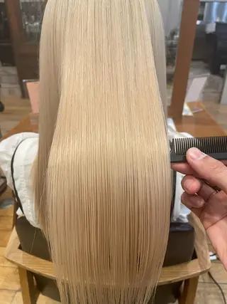 ロング カラー パーマ youres hair はなれ店所属・髪質改善🌸縮毛矯正 専門家💖後藤のヘアスタイル