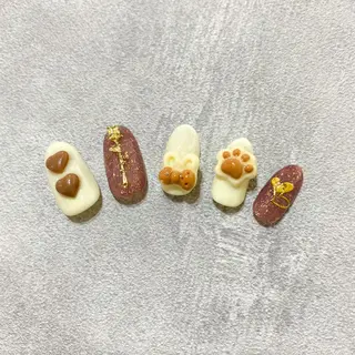 ネイル ゴテゴテ💙ワンホン リオナのネイルデザイン