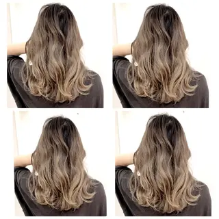 セミロング カラー 京都大人女性ショート 徒歩1分/秋山のヘアスタイル