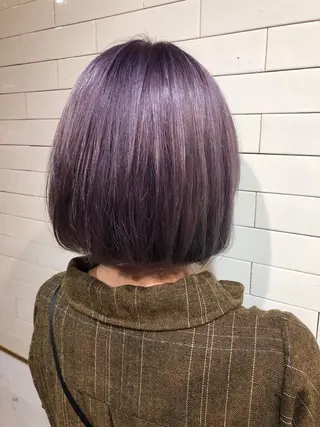 ショート カラー 🤍髪質改善➕透明感 カラー🤍川上葵のヘアスタイル