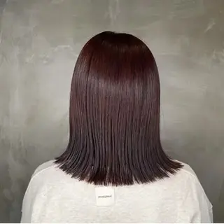 ミディアム 髪質改善&艶カラー sotaのヘアスタイル