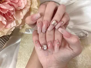 ネイル 【パラジェル・フィルイン】 T&BNAIL STUDIO所属・ナ サギ ロング無制限中のネイルデザイン