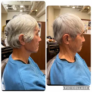 ショート メンズ 💈 中山 静香のヘアスタイル