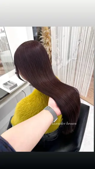 ロング カラー ParveMix 宮﨑 梨里のヘアスタイル