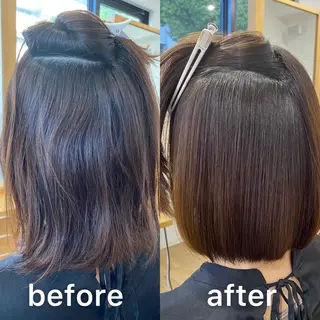 ショート パーマ KIZU 髪質改善 オカルト怪談のヘアスタイル