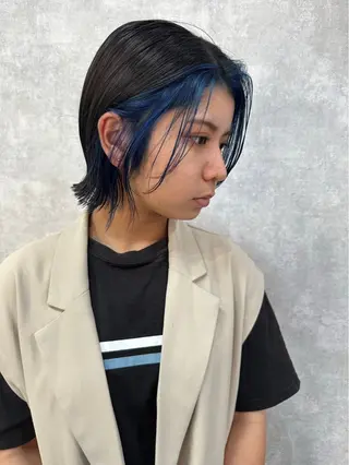 ショート カラー C'LD Hair Produce【シールドヘアープロデュース】所属・シールドヘアー/那覇 /縮毛矯正/ブリーチのヘアスタイル