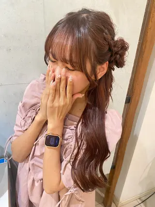 ロング ヘアアレンジ 樋渡 侑希のヘアスタイル