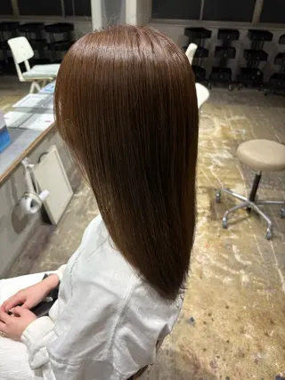 ロング カラー 玉置 七海のヘアスタイル