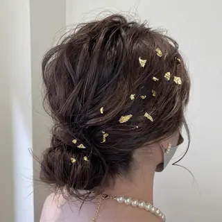 セミロング ヘアアレンジ サソウ ユリエ🥥のヘアスタイル