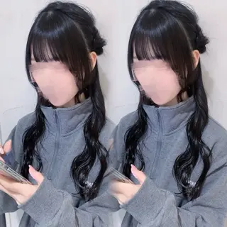 ロング ヘアアレンジ 心斎橋サロン koharuのヘアスタイル