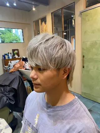 セミロング カラー メンズ メンズカット/パーマ 福島区SOSOのヘアスタイル