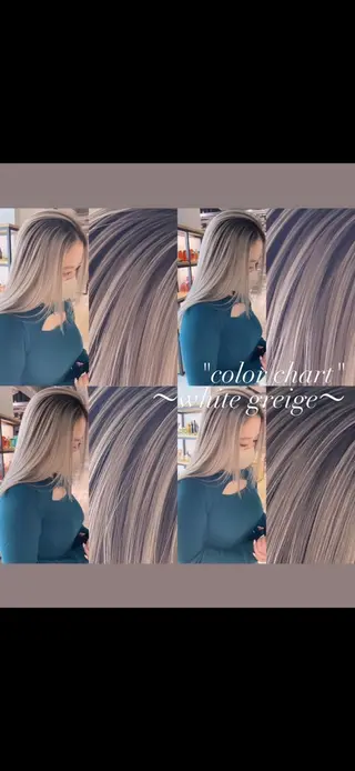 ロング カラー 💜ハイトーン💛 マジカルかいちゃんのヘアスタイル