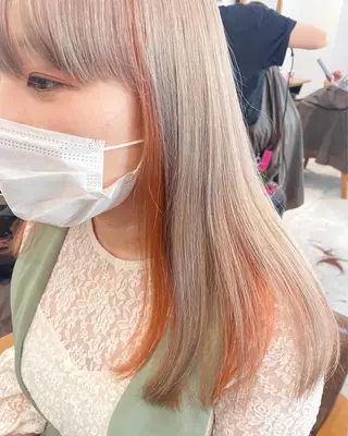 ロング little salt 渋谷店所属・akina＊ブリーチ ♡トレンドヘアのヘアスタイル
