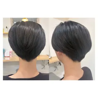 メンズ レイヤーカット・ 縮毛矯正 星野のヘアスタイル