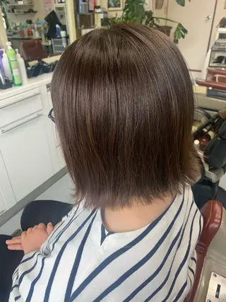 ミディアム カラー ストウ ナナエのヘアスタイル
