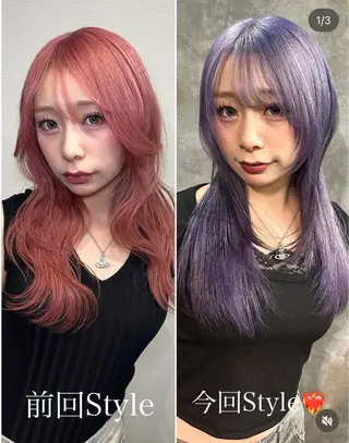 ミディアム 鈴木 華奈のヘアスタイル