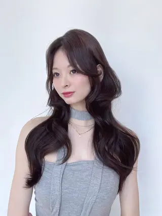 ロング 顔周り/透明感カラー /韓国ヘア/TAKUのヘアスタイル